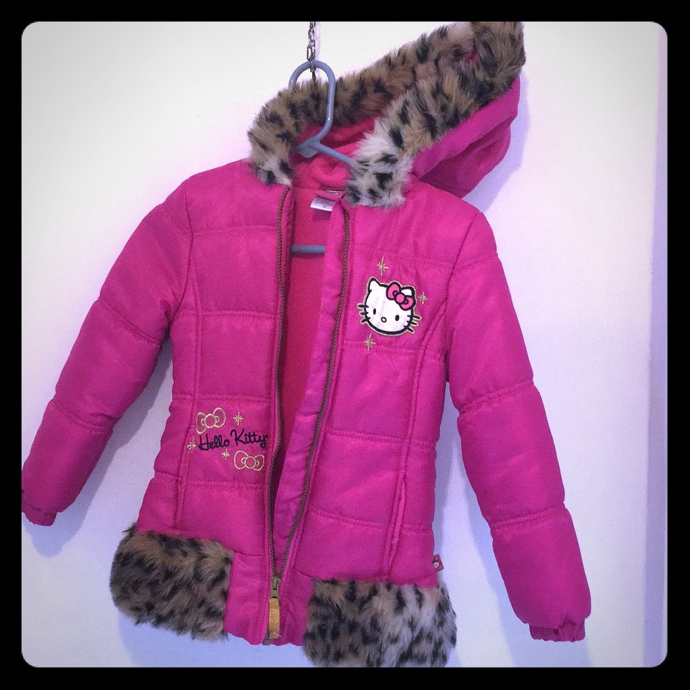 Pink girl coat size 6x